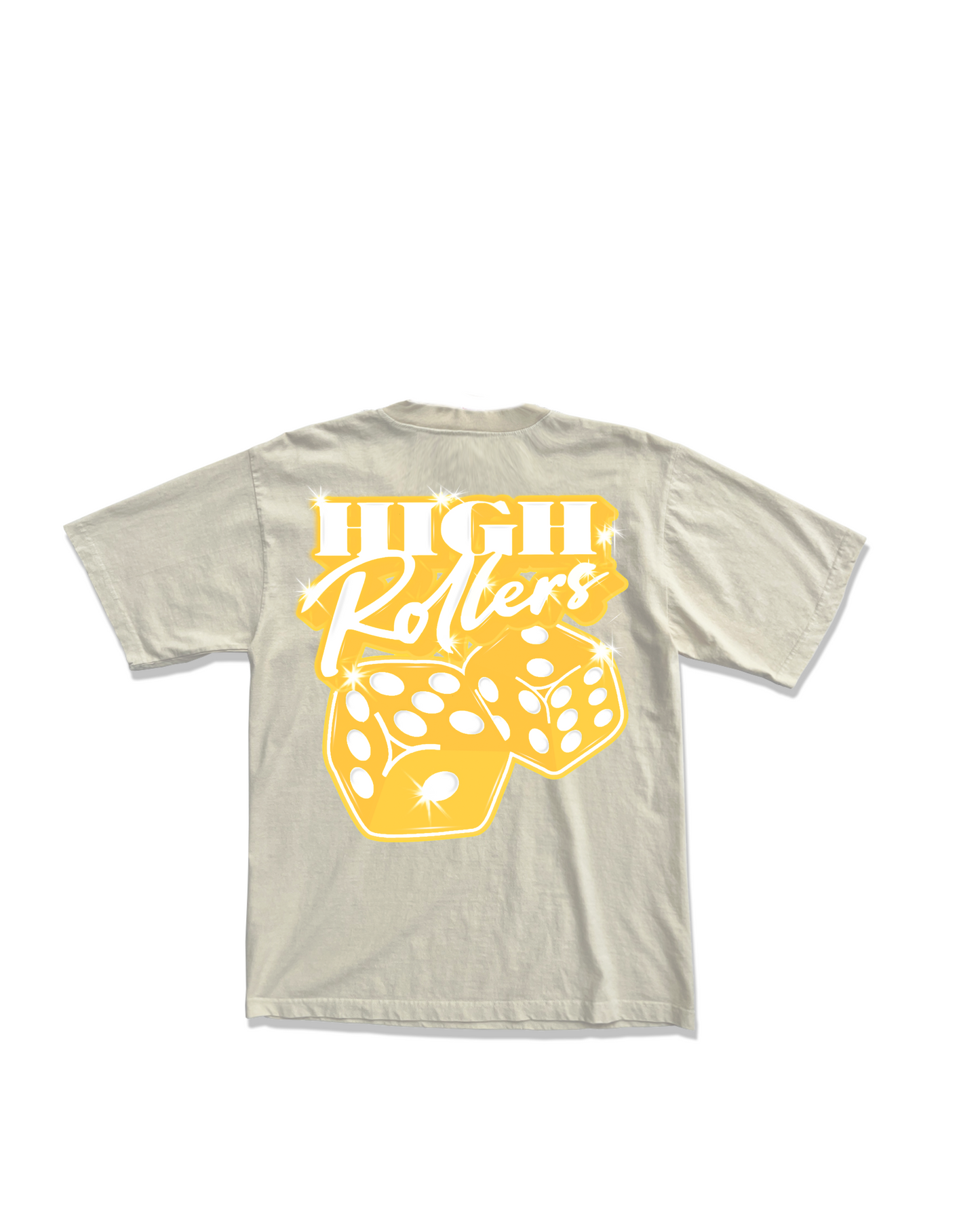 CREAM BLING LOGO TEE