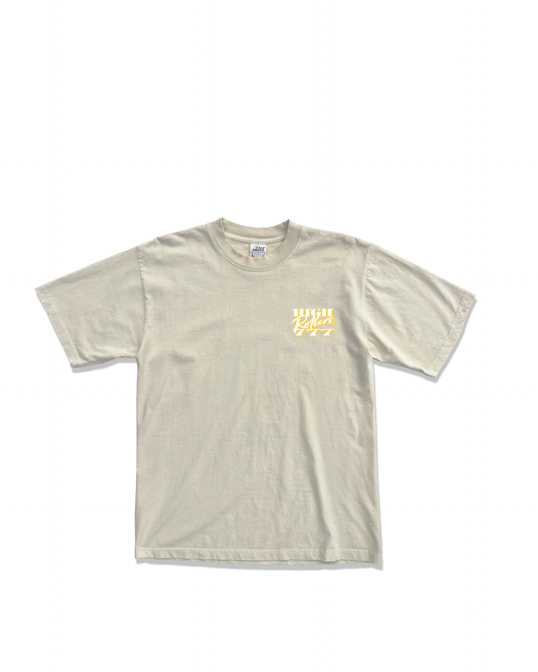 CREAM BLING LOGO TEE