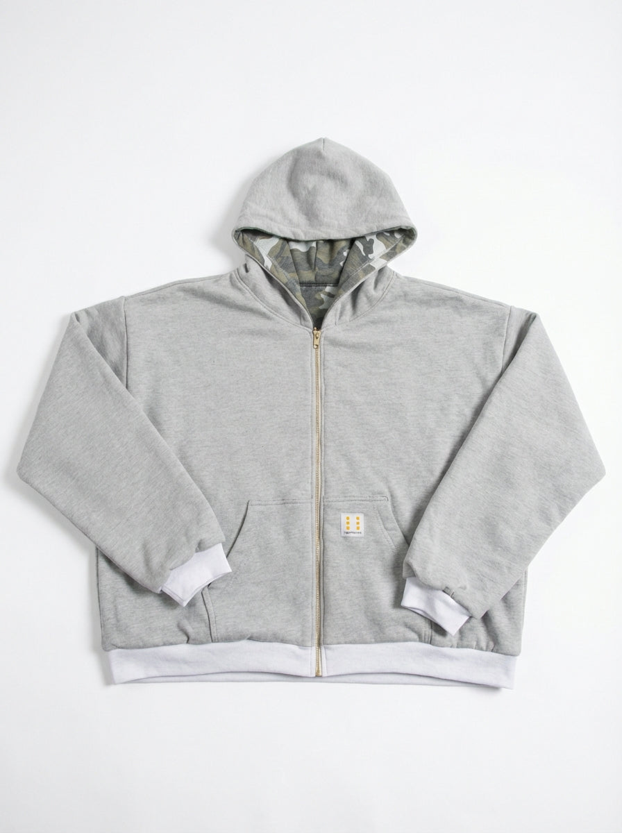 GREY CAMO REVERSIBLE HOODIE