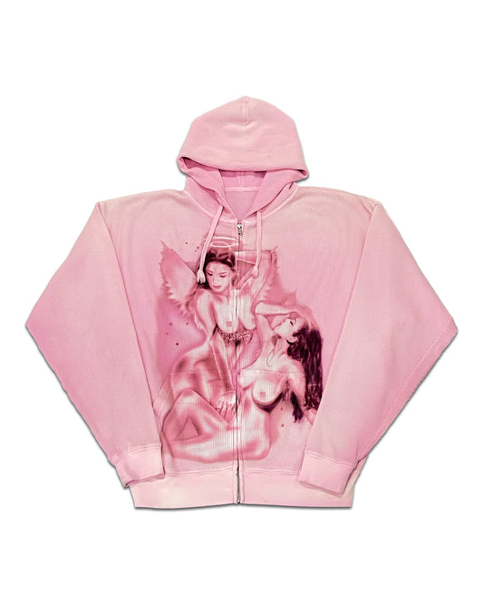 ANGELS THERMAL ZIP UP HOODIE