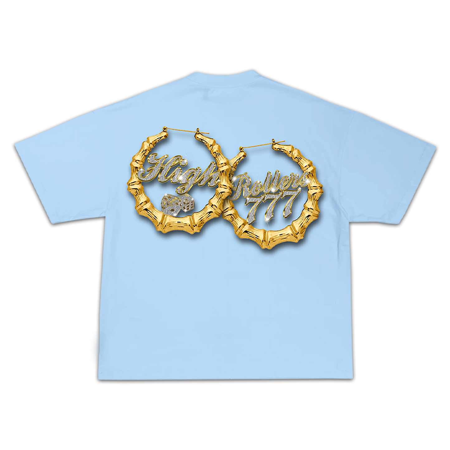 Bamboo Roller Tee- Carolina Blue