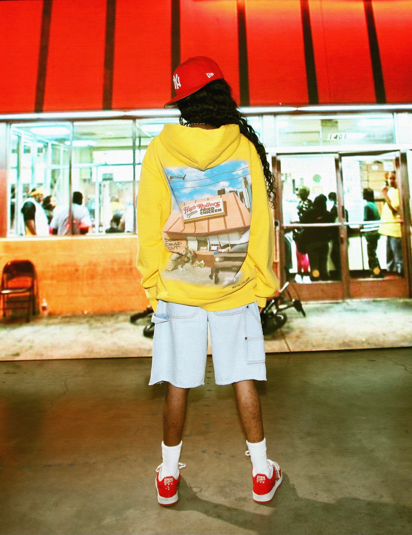 Famous Fried Chicken Hoodie- Canary Yellow