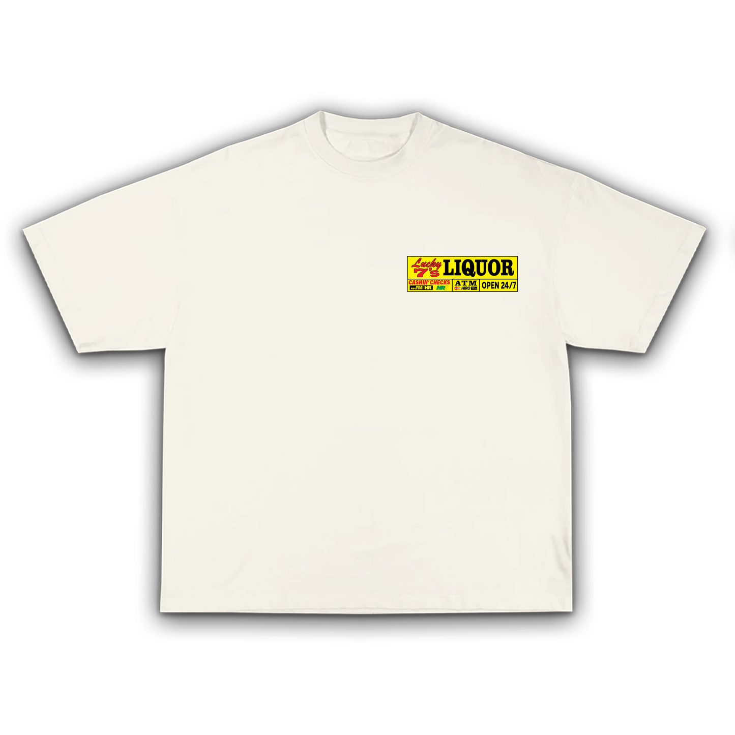 Luck 7's Liquor Store Tee - Cream