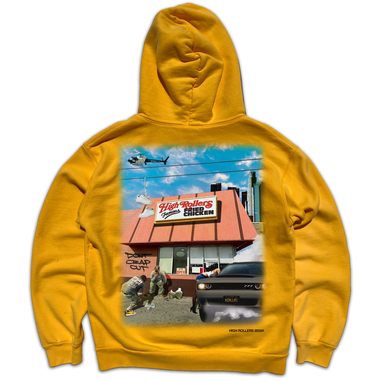 Famous Fried Chicken Hoodie- Canary Yellow