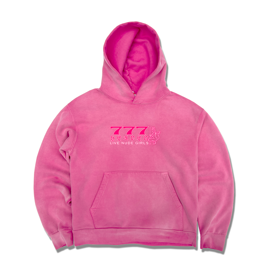 777 Heaven Hoodie- Vintage Carmine Rose