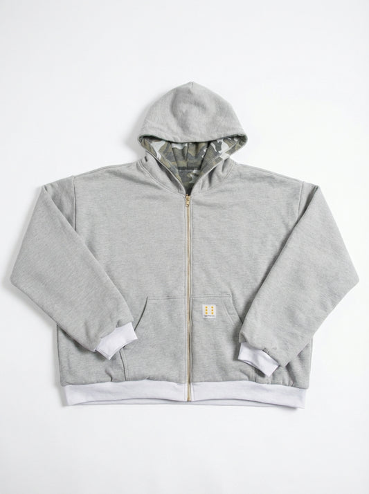 GREY CAMO REVERSIBLE HOODIE