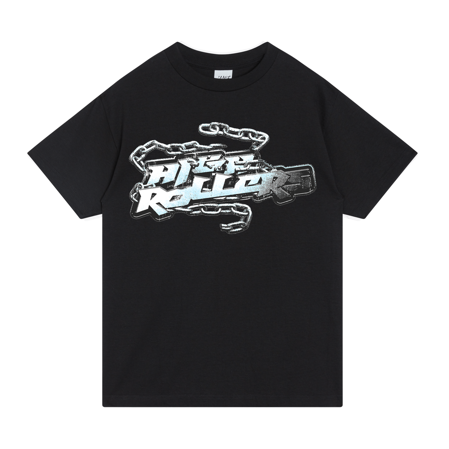 Chrome Metal Tee- Black