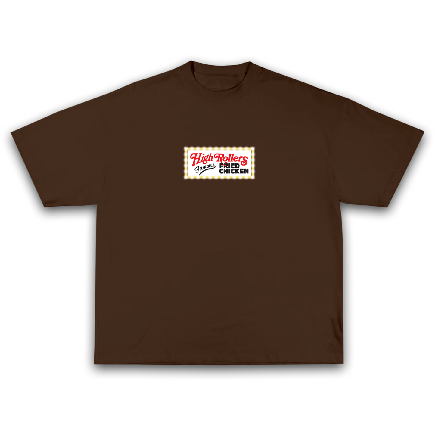 Famous Fried Chicken Tee- Chocolate Brown