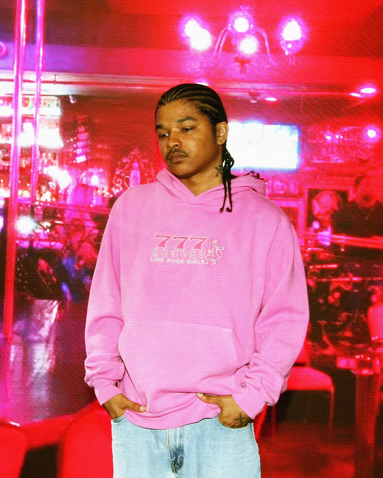 777 Heaven Hoodie- Vintage Carmine Rose