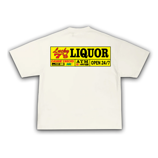 Luck 7's Liquor Store Tee - Cream