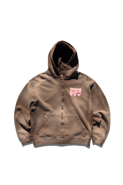 Neapolitan Zip Up Jacket- Vintage Bison Brown